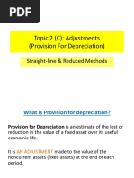 Topic 2C - Provision For Depreciation Account