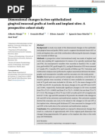 Dimensional Changes in Free Epithelialized Gingival/mucosal Grafts at Tooth and Implant Sites: A Prospective Cohort Study