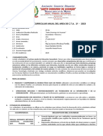 Programacion Curricular 1 Año 2023 Ciencia y Tecnologia