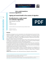 Envejecimiento y Salud Mental en