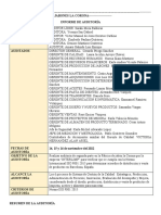 JABONES LA CORONA - Informe de Auditoría Equipo Auditor