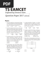 Ts Eamcet: Question Paper 2017