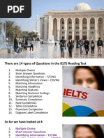 IELTS Reading 03: Dr. Paul Hudson American University of Sharjah 23 October 2022