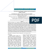 A Survey of Fish Parasites From Pangani Catchment and Lake Kitangiri in Singida, Tanzania