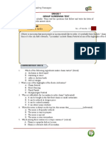 Grade 7 Group Screening Test: Comprehension Check