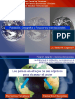 Población, Geografía y Relaciones Internacionales: Lic. Néstor M. Cegarra P