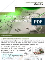 Tema 16. Introducción A La Química Orgánica