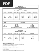 OAEC 2023 Summer Class Schedule