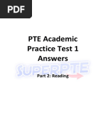 Super PTE - Reading Answer