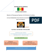 Rapport - Projet Conceptiond'une Route Dans La Region de Kedougou - Trace Travaux Publics - de Boussou Brice Noel