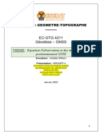 Rapport Projet GNSS - Equation D'observation Et Des Algorithmes de Positionnement GNSS - Groupe 4