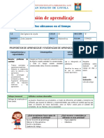 Sesión de Aprendizaje: Nos Ubicamos en El Tiempo