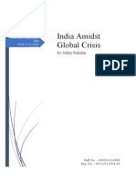 India Amidst Global Crisis: by Mihir Rakshit