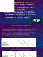 Facultad de Economía Y Contabiidad Curso: Investigación de Operación Económicas Ii