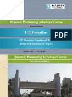 Dynamic Positioning Advanced Course: 1-DP Operations