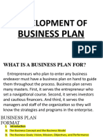 Development of Business Plan