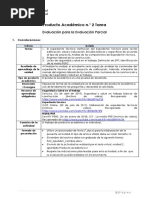 Producto Académico N.° 2 Tarea: Evaluación para La Evaluación Parcial