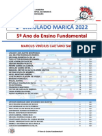 Marcus Vinícius - 1º Simulado 2022 - 5º Ano - Correção