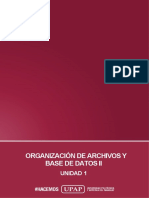 Organización de Archivos Y Base de Datos Ii: Unidad 1