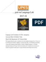 Language Lab Report 2017 18