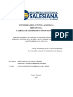 Universidad Politécnica Salesiana Sede Cuenca Carrera de Administración de Empresas