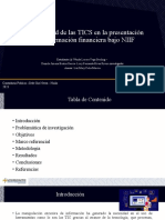 Aplicabilidad de Las TICS en La Presentación en La Información Financiera Bajo NIIF