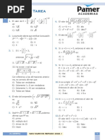 Algebra - R1 - Teoría de Exponentes - Tarea