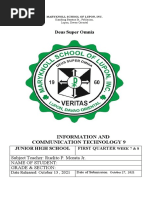 Deus Super Omnia: Information and Communication Technology 9