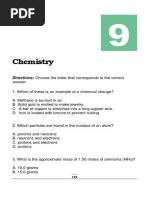 Chemistry: Directions: Choose The Letter That Corresponds To The Correct