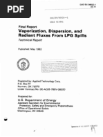 Vaporization, Dispersion, and Flux LPG