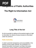 Obligations of Public Authorities