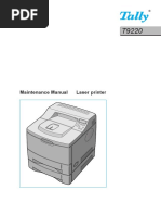 Maintenance Manual Laser Printer