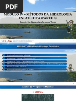 Módulo IV - Métodos Da Hidrologia Estatística - Parte B