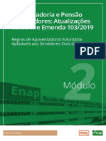 Módulo 2 - Regras de Aposentadoria Voluntária Aplicáveis Aos Servidores Civis Da União