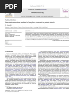 Amylose Content in Potatoes