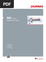 Durma MS Series Mechanical Shear