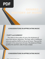 Genres & History of Music