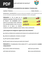 Evaluacion Diagnostica de Ciencia y Tecnologia