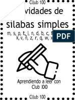 CUADERNO PARA TRABAJAR SILABAS SIMPLES 250 PAGINAS - Parte1