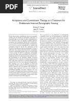 Acceptance and Commitment Therapy As A Treatment For Problematic Internet Pornography Viewing