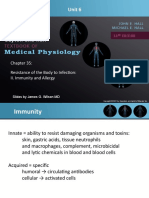 Unit 6: Resistance of The Body To Infection: II. Immunity and Allergy