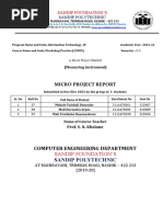 Computer Engineering Department: Micro Project Report