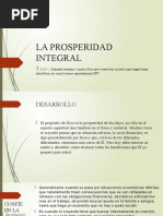 La Prosperidad Integral