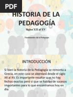 Historia de La Pedagogía: Siglos XII Al XV