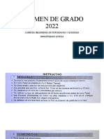 Examen de Grado 2022: Carrera Ingenieria en Topografia Y Geodesia Universidad Loyola