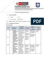 Esquema de Sesión de Aprendizaje N