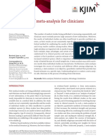 An Overview of Meta-Analysis For Clinicians: Young Ho Lee