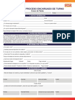 Entrevista Proceso Encargado de Turno: 1. Datos Generales