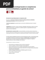 Art. 2.3 What Is Competency Based Learning For Reliability and Asset Management - En.es