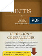 Rinitis: MED-515 Medicina Noveno Semestre